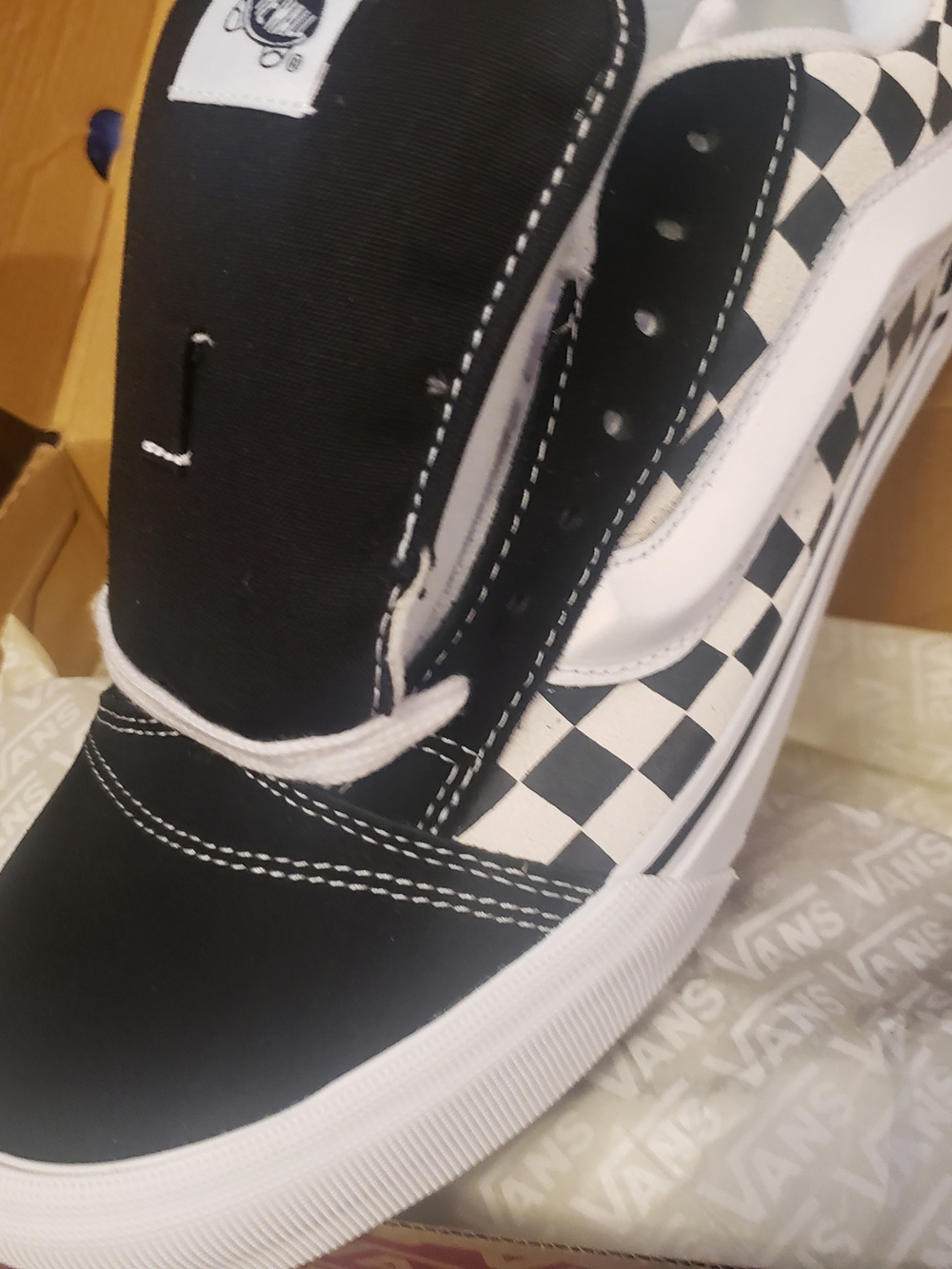 Vans Checkerboard Old Skool in Black and White